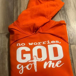 God Got Me Hoodie | Orange