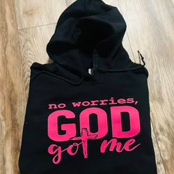 God Got Me Hoodie | Pink