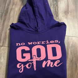 God Got Me Hoodie | Purple