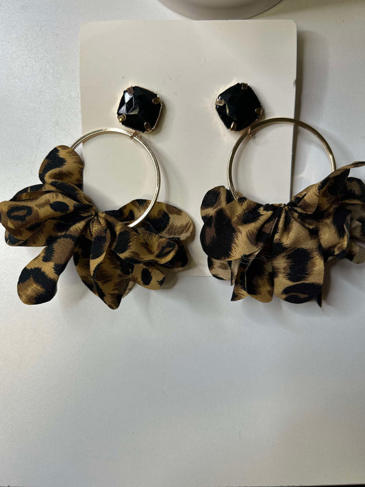 Leopard Luxe Hoop Earrings